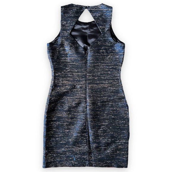 Laundry by Shelli Segal Dress 10 Midnight Blue Sparkly Rhinestone NWT Defects - Picture 10 of 12